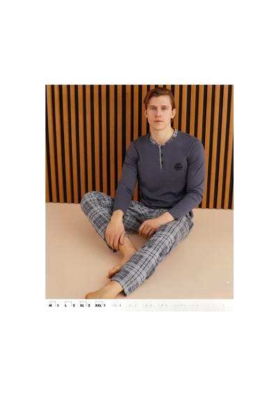Pijamoni Erkek Süprem Uzun Kol İnce Pijama Takımı 6300 / 9 - 1 Adet 001 Pijamoni Erkek Süprem Uzun Kol İnce Pijama Takımı 6300 / 9 - 1 Adet 001