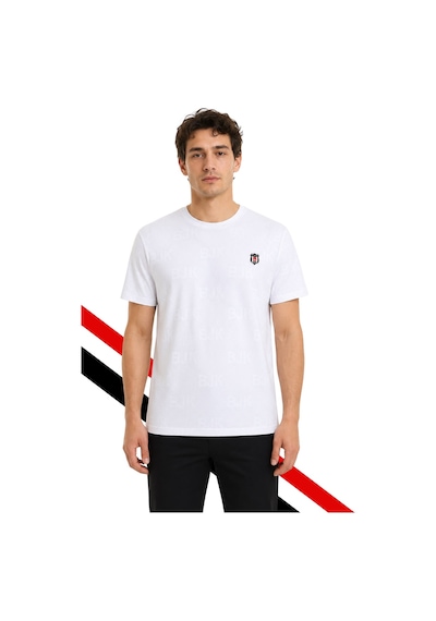 Beşiktaş Lisanslı Beyaz T-shirt