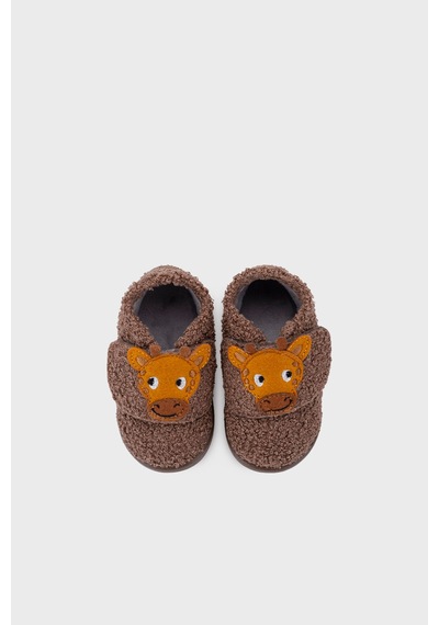 İgor Igor Homie Jirafa Cırt Cırtlı Panduf Unisex Çocuk Panduf W10353 Kahve