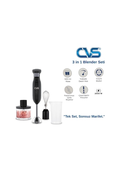Cvs DN 12110 3 in 1 2000 W Blender Set