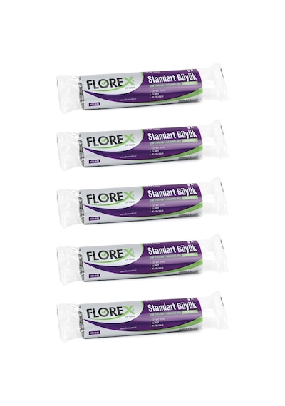 Florex Standart Büyük Boy Çöp Torbası 65 x 80 Cm 5 x 10 Adet