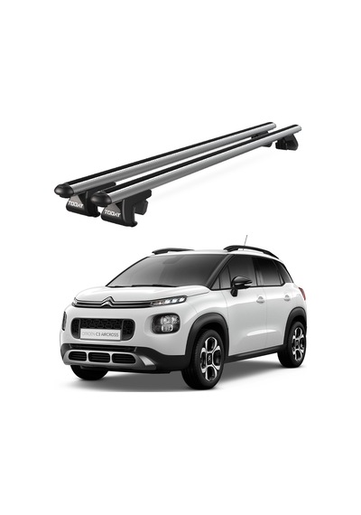 Venüs Citroen C3 Aircross Suv 2018 Ve Sonrası Uyumlu Gri Ara Atkı Port Bagaj Tavan Barı