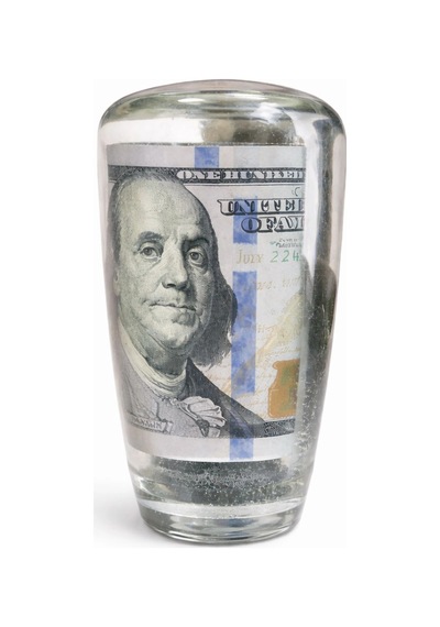 Dolar Vites Topuzu-epoksi Şeffaf Vites Topuzu-100 Dolar Karma