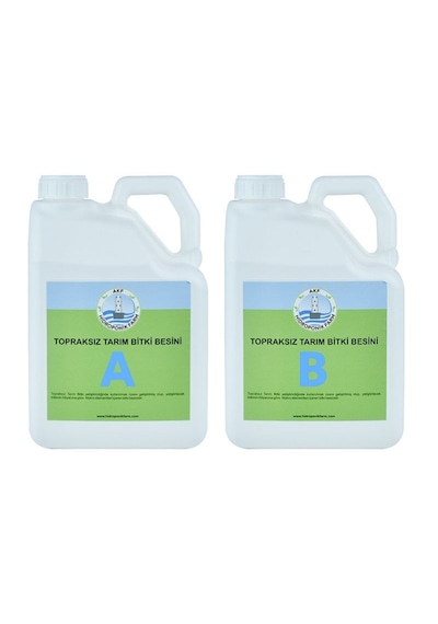 Topraksız Tarım Bitki Besini 5 Lt A Ve 5 Lt B 1