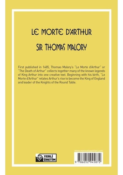 Le Morte D’Arthur - Thomas Malory (Stage-4) Maviçatı Yayınları