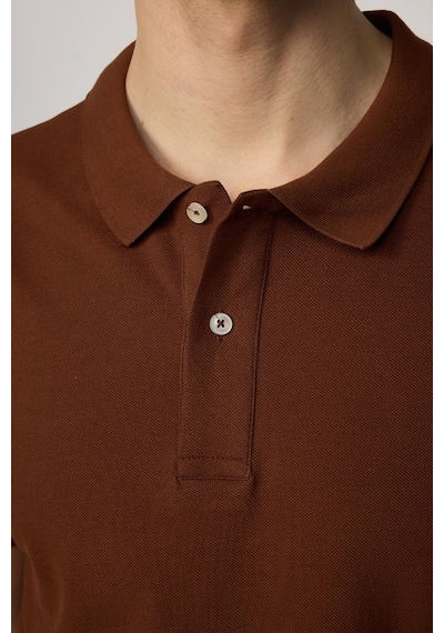 Tudors Erkek Slim Fit Dar Kesim Pamuklu Yumuşak Dokulu Serin Tutan Kumaş Düz Kahverengi Polo Yaka Tişört-31623 Kahverengi Tudors Erkek Slim Fit Dar Kesim Pamuklu Yumuşak Dokulu Serin Tutan Kumaş Düz Kahverengi Polo Yaka Tişört-31623 Kahverengi