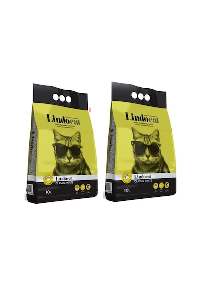 Lindo Cat Kokusuz Kalın Taneli Kedi Kumu 10 LT X 2 ADET