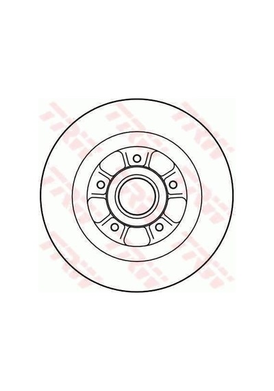 TRW DF4227 Fren Diski Arka Laguna II 01- Düz 274Mm