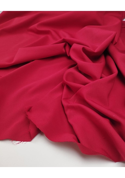 Kırmızı Renkte Krep Kumaş En: 140 Cm-10146 10