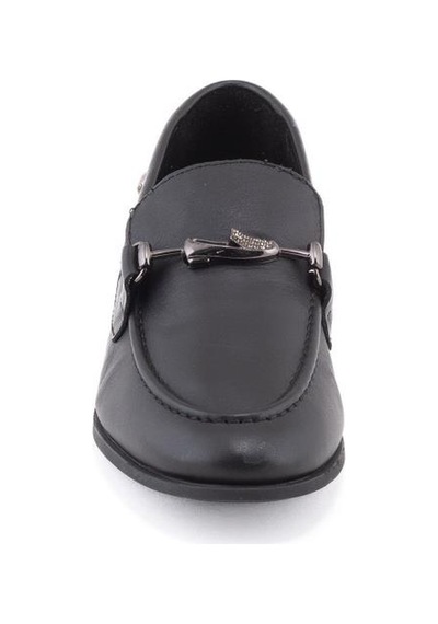 Mamma Mia Mammamia D26ya-3365 Düz Topuk Loafer Deri Kadın Ayakkabı Siyah