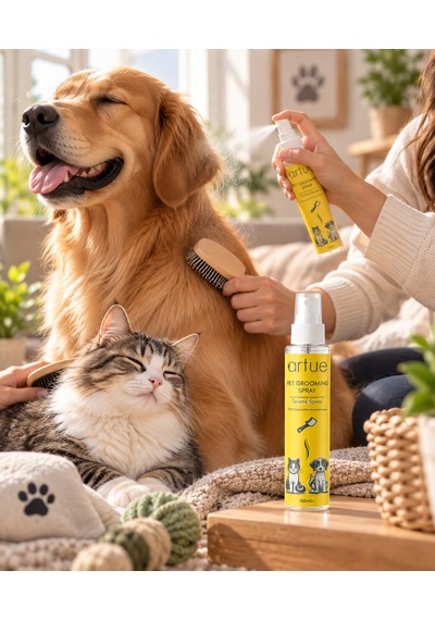 Kedi Ve Köpekler İçin Tüy Tarama Spreyi