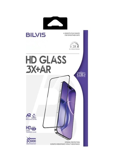 Apple, Uyumlu iPhone 16 Pro Max Bilvis 3x Ar Hd Cam Ekran Koruyucu - Siyah