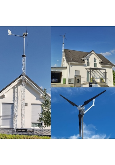 2000w 24v/48v Windsafe Korumalı Rüzgar Türbini + Wind Pro Şarj Kontrol Cihazı İsta-breeze