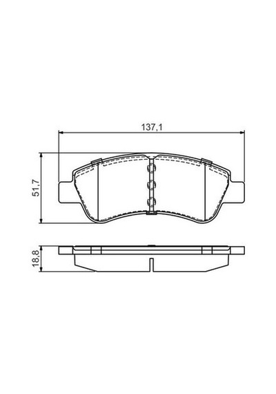Citroen C3 1.2puretech 2018-2024 Bosch Ön Balata Wva23599