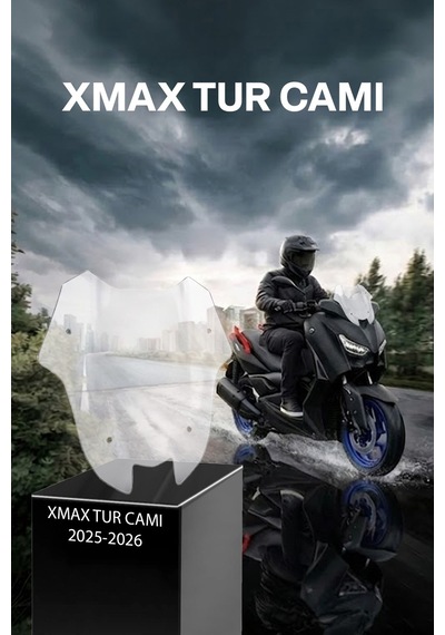 Yamaha Xmax Uyumlu Sport Tur Camı 2025-2026 Şeffaf