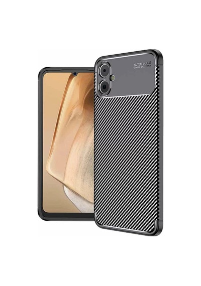 Newface Samsung Galaxy A05 Kılıf Auto Focus Karbon Kapak - Siyah