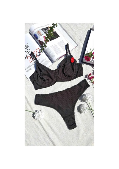 La Linaa Büyük Beden Kadın Pamuklu Kaşkorse Sütyen Takımı Kapsız Rahat Slip Külotlu Siyah - 921034703 Siyah La Linaa Büyük Beden Kadın Pamuklu Kaşkorse Sütyen Takımı Kapsız Rahat Slip Külotlu Siyah - 921034703 Siyah