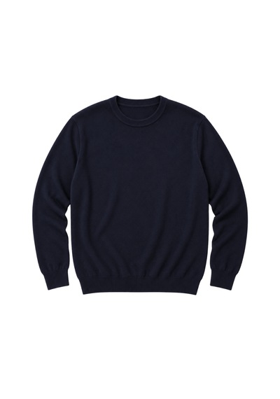 Battalmoda Erkek Büyük Beden Lacivert Bisiklet Yaka Pamuklu Kazak 3xl-4xl-5xl-6xl