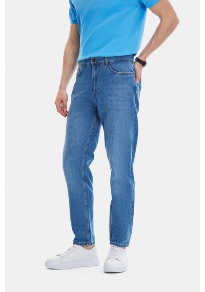 Back And Bond Açık Lacivert Tapered Fit Denim Pantolon Çok Renkli