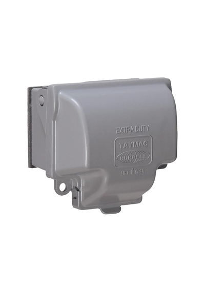 Lexroo Mx3300 Bir Takım Yatay Kullanım Metal Hava Koşullarına Dayanıklı Priz Kapağı, Gri Kaplama Günlük