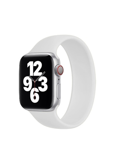 E2M Apple Uyumlu  Watch 42-44mm KRD-18 Silikon M Beyaz