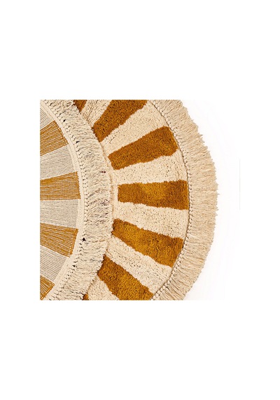Soft Sonne Tufting Banyo Paspası - Ekru - 90x90 Cm Çok Renkli