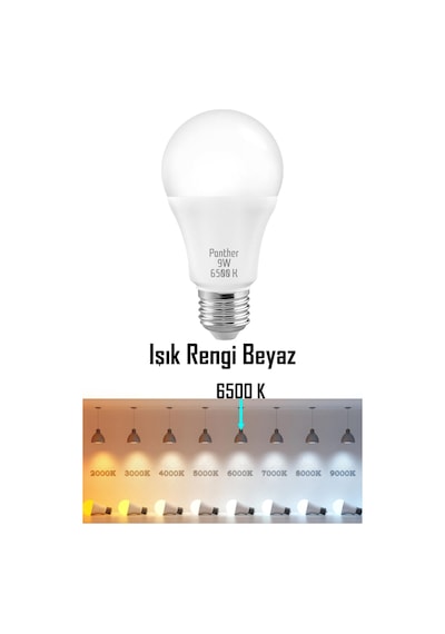 4 Adet 9w Beyaz Led E27 Ampul Tasarruflu Lamba 6500 K Beyaz Işık 800 Lümen 9w 60w