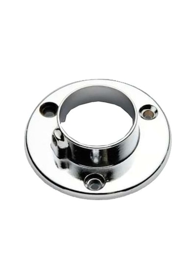 Krom Oval Mobilya Askı Borusu Flanşı Dolap İçi Gardırop Askılık Aparatı 2 Li Set Çoklu Renk