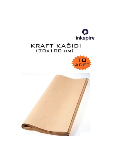 70x100 Kraft Kağıt 80 Gr 10 Adet Kıraft Saman Kağıdı 70x100 Çeyiz Kağıt Ambalaj Kaplama Kağıdı Paket