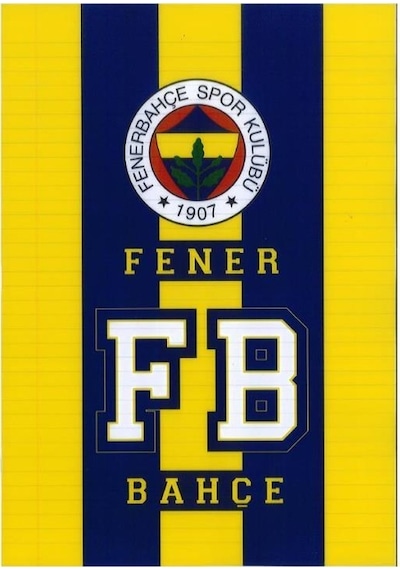 Fenerbahçe Lisanslı A4 Plastik Kapak 60 Yaprak Çizgili Defter
