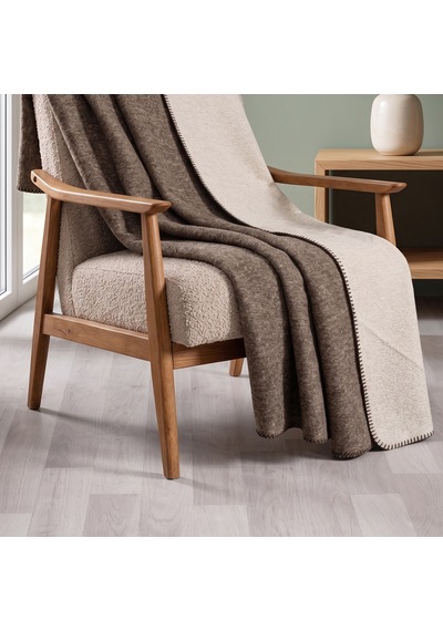 Maxstyle Tek Kişilik Battaniye Brown 150x200 Cm Renkli