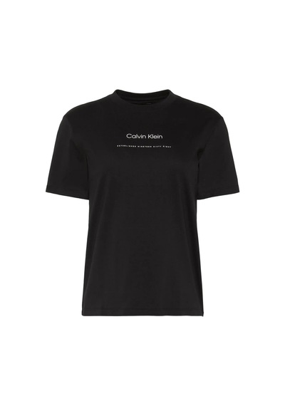 Calvin Klein Ss Multı Logo Classı, Ub1, Xs Siyah Kadın T-shirt