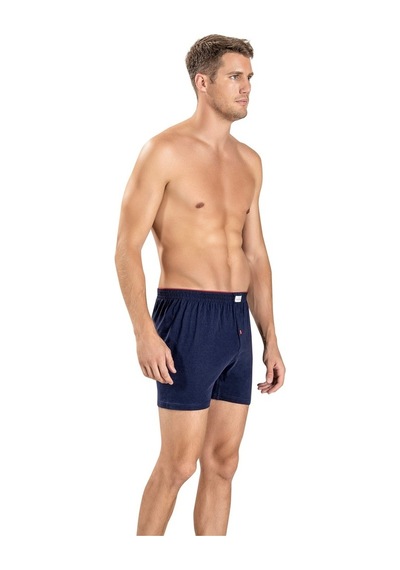 Jiber Erkek Lacivert Havlu Kemer Pamuklu 6'Lı Boxer 127
