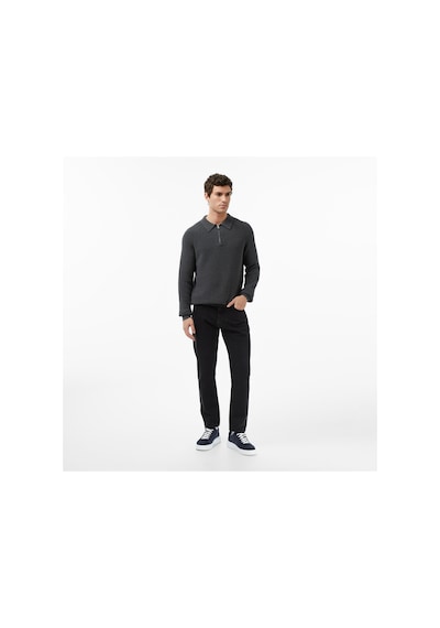 Nautica Erkek Gri Classic Fit Kazak Düz S57223t Gri