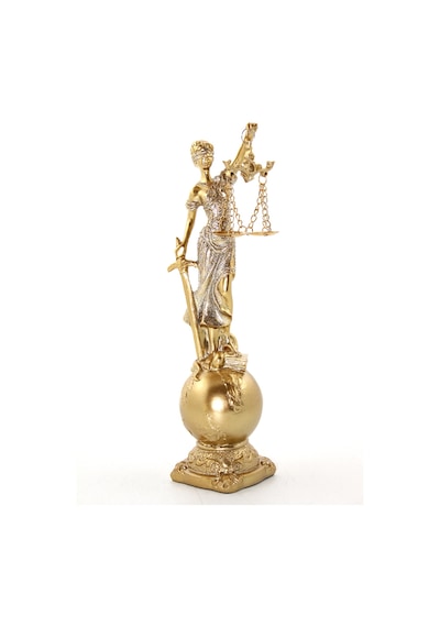 4 Adet Adalet Biblosu Polyester Malzeme, 24 Cm Ölçü, Masaüstü Dekorasyon Ve Hukuk Ofisi Aksesuarı, Justice Statue