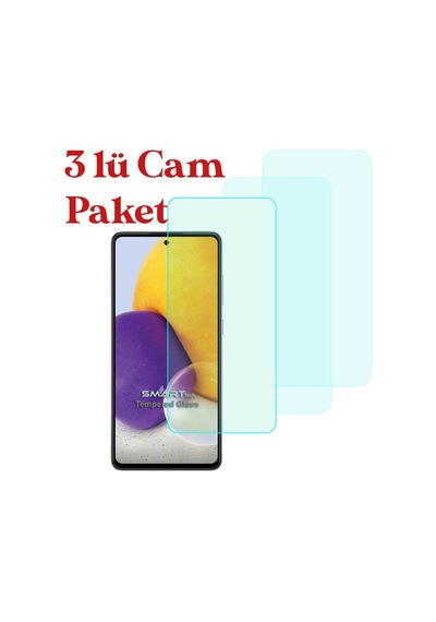 Samsung Galaxy A52 / A72 Uyumlu Temperli Kırılmaz Cam Ekran Koruyucu 3 Lü Set