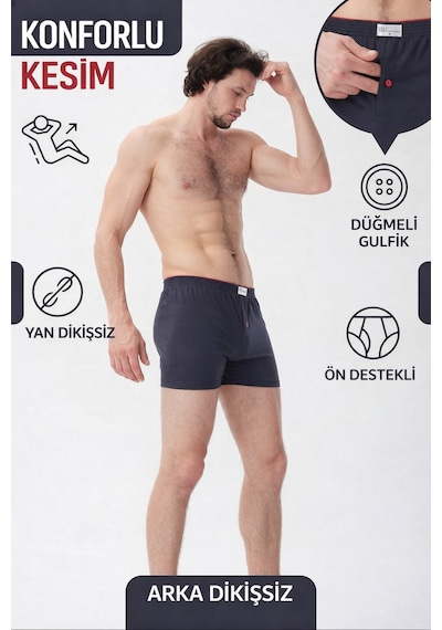 Mercan Erkek Havlubel Boxer Füme