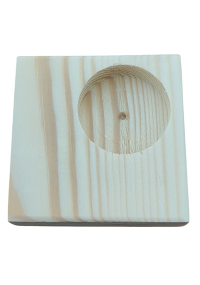 20 Adet Ahşap Kare Çam Kütük Mumluk Hediyelik 7,5 X 7,5 Cm