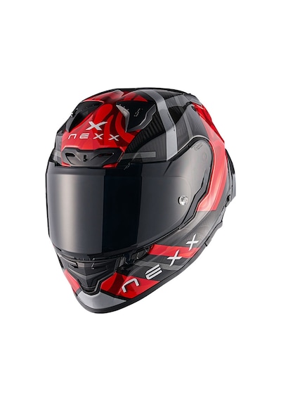 Nexx X.r3r Swırl Karbon Kırmızı Kask Kırmızı