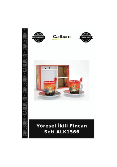 Özel Üretim Sunumluk Hediye Çeyizlik Yöresel İkili Fincan Seti Alk1566 Diğer