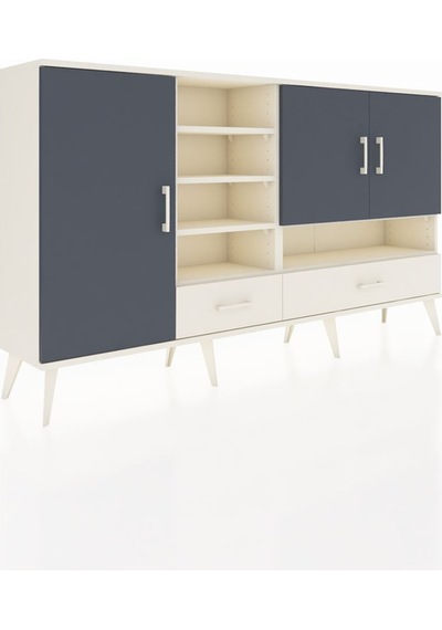 Arges Konsol 8 Raflı 2 Çekmeceli 3 Kapaklı 176x30x99 Aytaşı-antrasit/aytaşı Antrasıt/aytası - Aytası Arges Konsol 8 Raflı 2 Çekmeceli 3 Kapaklı 176x30x99 Aytaşı-antrasit/aytaşı Antrasıt/aytası - Aytası