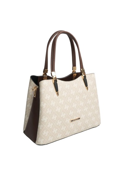 Silver Polo Sp1205 Kadın El Çantası Monogram Taş-kahve