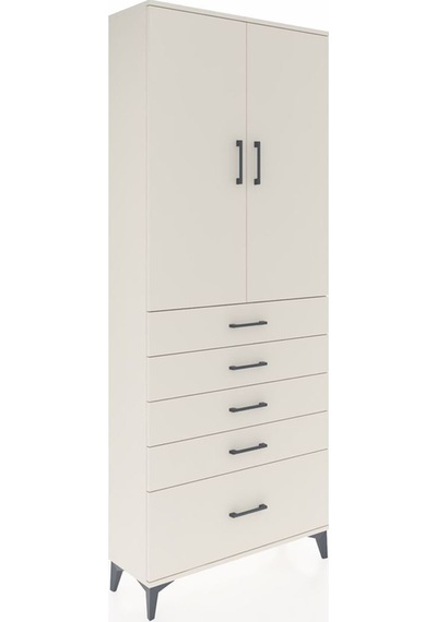 Arges Dolap 2 Raflı 5 Çekmeceli 2 Kapaklı 88x30x221 Aytaşı-ay... Aytaşı