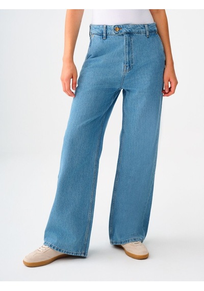 LOFT Wide Leg Regular Fit Kadın Pantolon Lf2039043 Q1.v1 Denim