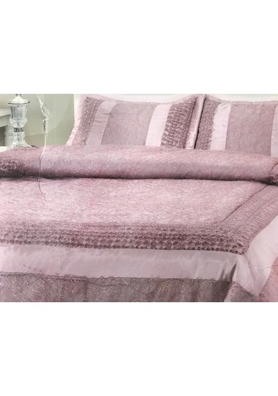 Taç Çift Kişilik Yatak Örtüsü Molly Pembe