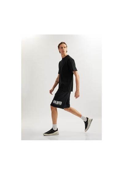 Koton Slogan Baskılı Cepli Bermuda Beli Bağcıklı Pamuk Karışımlı Oversize Spor Şort Siyah 5sam40033nk Siyah Koton Slogan Baskılı Cepli Bermuda Beli Bağcıklı Pamuk Karışımlı Oversize Spor Şort Siyah 5sam40033nk Siyah