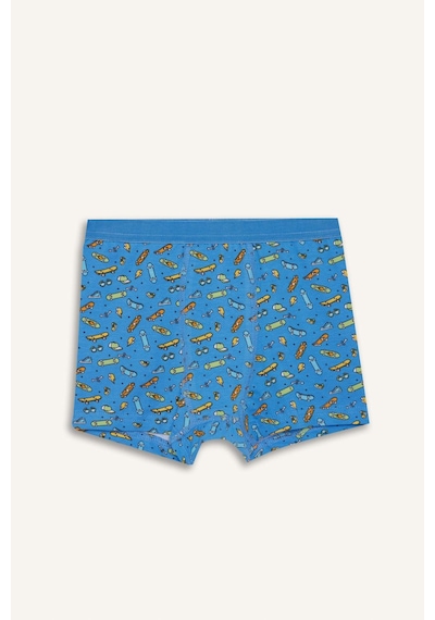 Defacto Kaykay Baskılı Penye 3lü Boxer Erkek Çocuk H1636a826smın176 İndigo-ın176