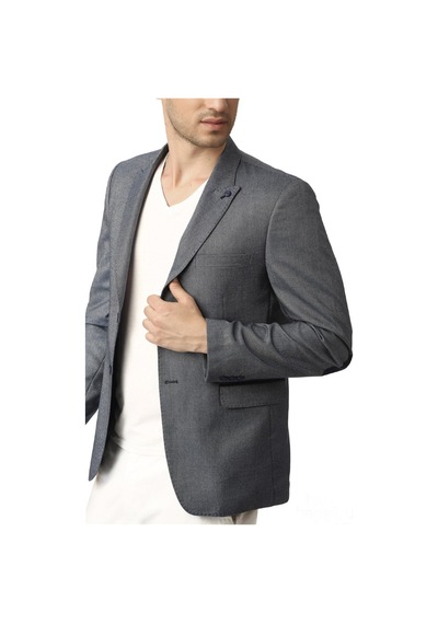C9000 Dewberry Ceket-desenli Lacivert