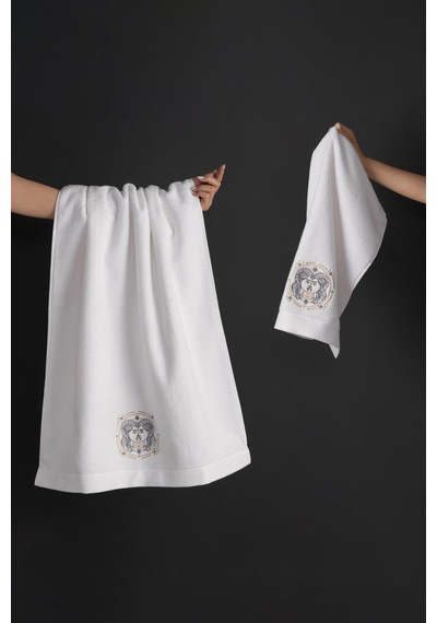 Varol %100 Microcotton Üst Kalite Havlu Seti Burç Nakışlı İkizler-standart İkizler Diğer