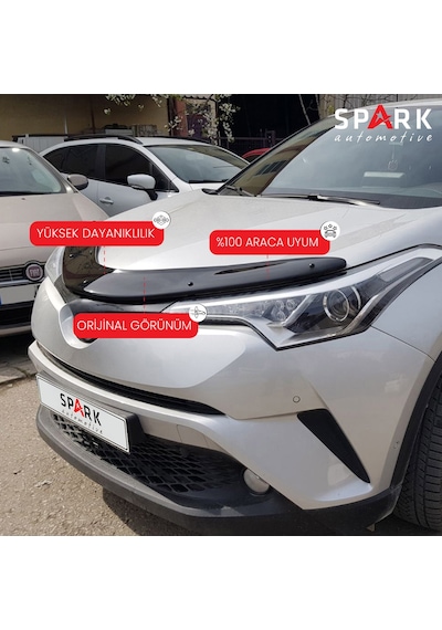 Toyota C-hr 2016- Yılı Ve Sonrası Uyumlu Kaput Rüzgarlığı 3mm Siyah